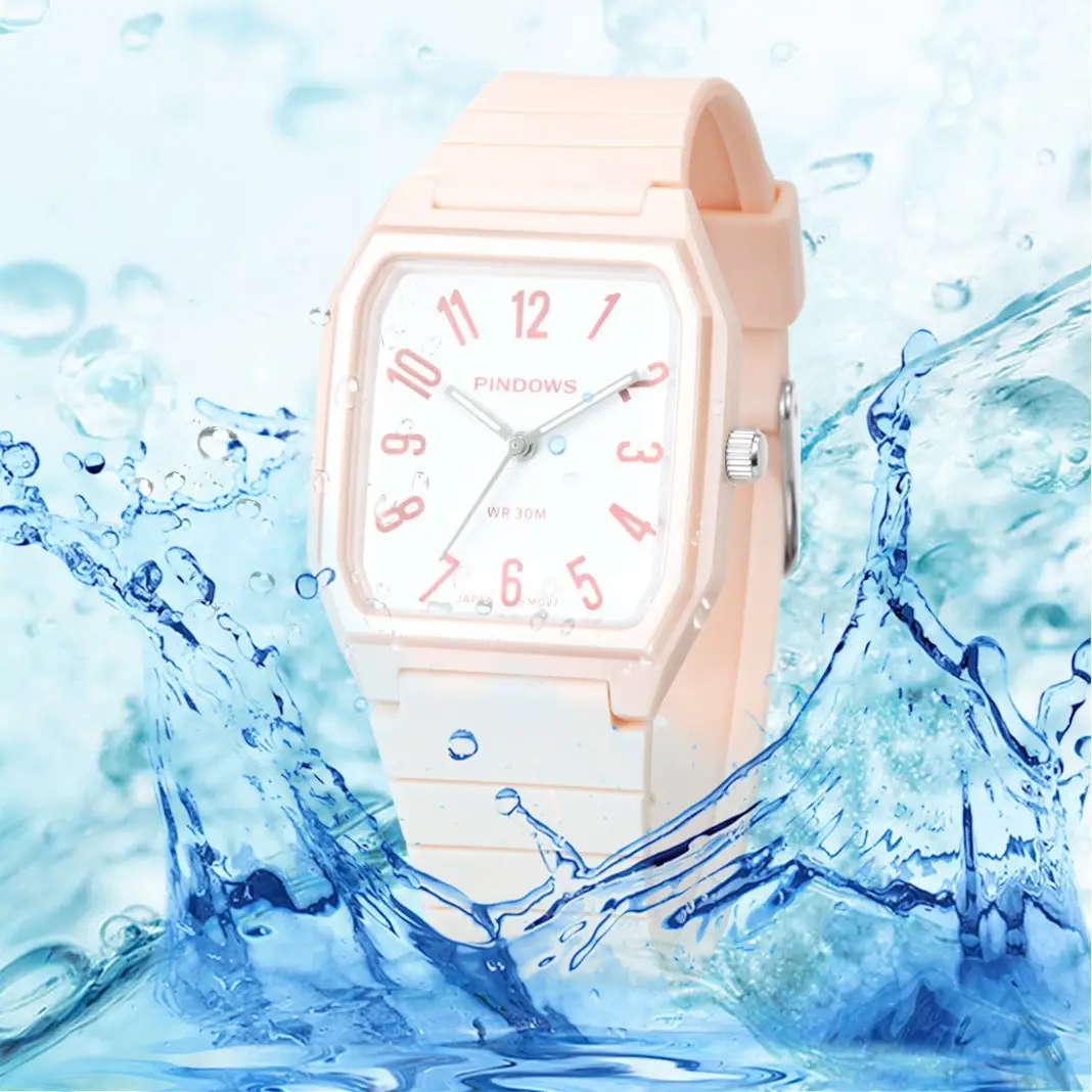 Pindao Pink Digital Dial Waterproof Watch for Kids - Image 12