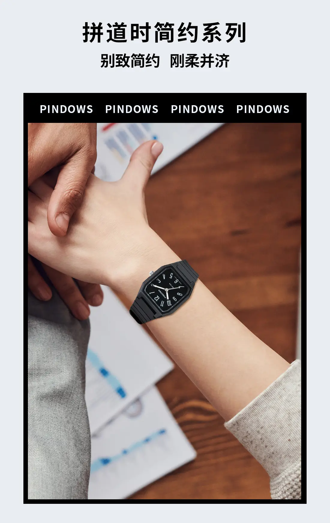 Pindao Pink Digital Dial Waterproof Watch for Kids — feature 12