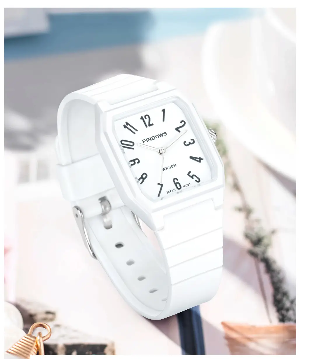 Pindao Pink Digital Dial Waterproof Watch for Kids — feature 4