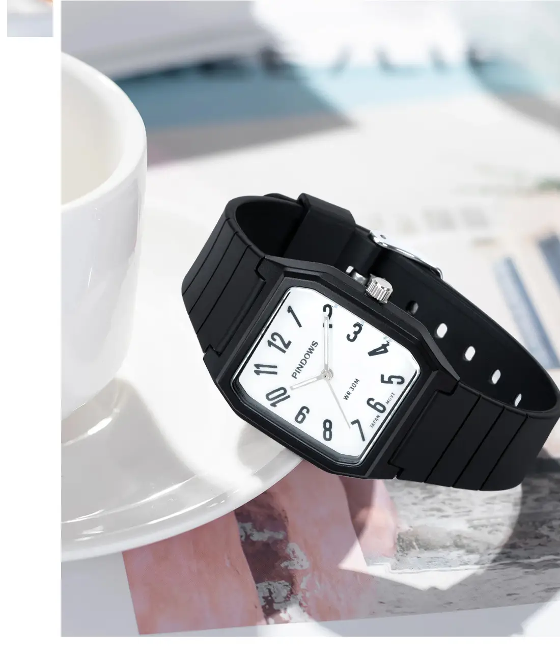 Pindao Pink Digital Dial Waterproof Watch for Kids — feature 5