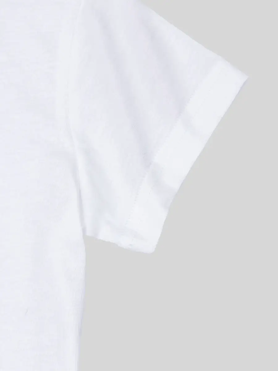Children's White Short Sleeve T-Shirt 2025 Summer