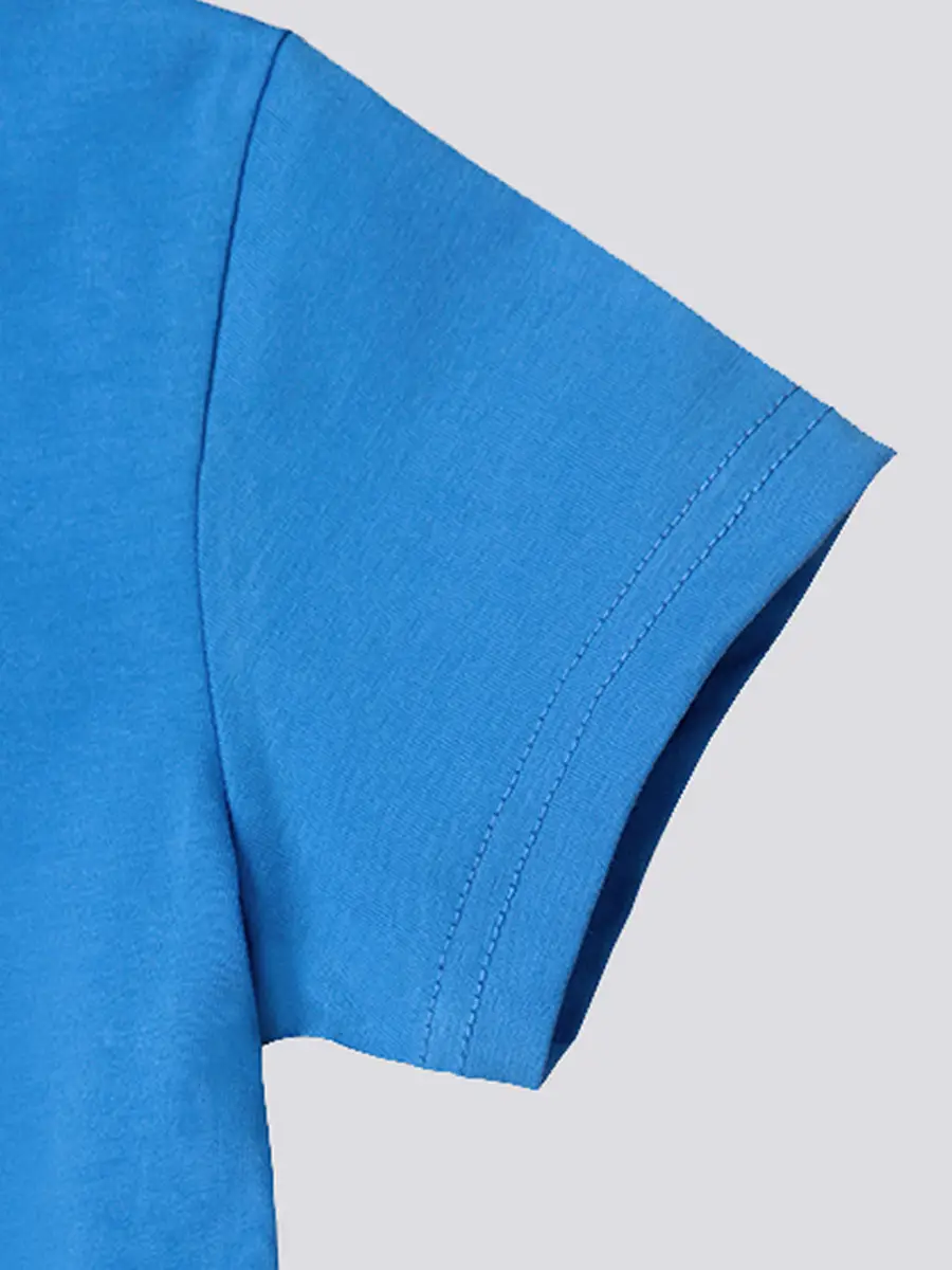 Blue Kids T-Shirt Spot Design 2025 Summer Boys Cotton - Image 5