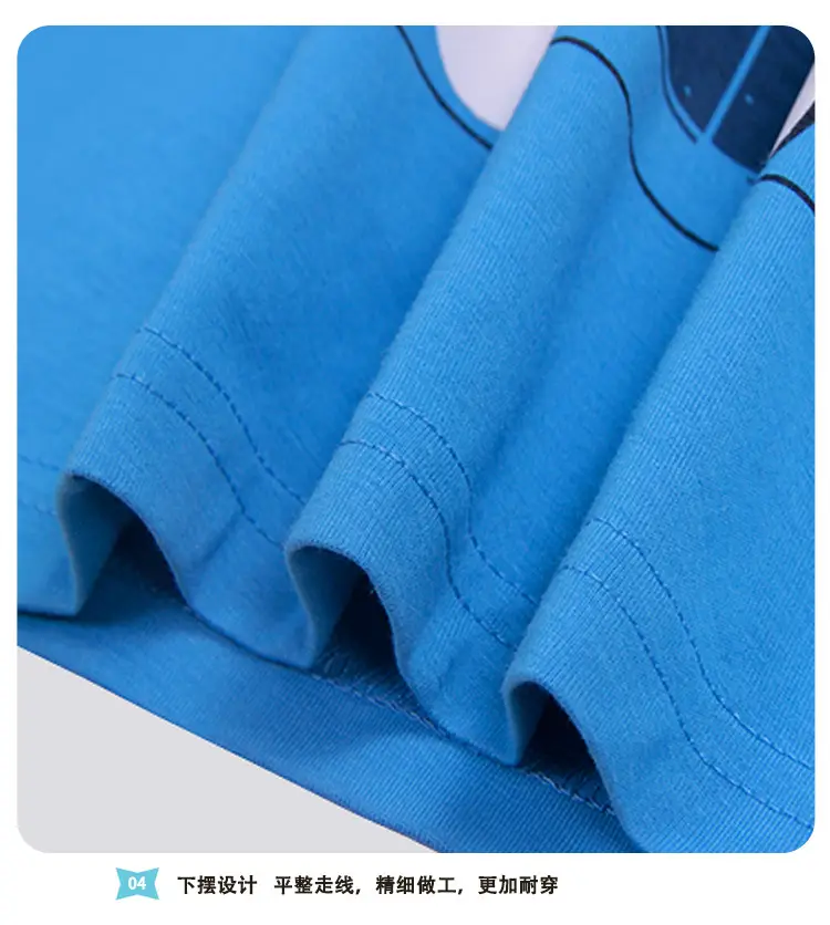 Blue Kids T-Shirt Spot Design 2025 Summer Boys Cotton — feature 9