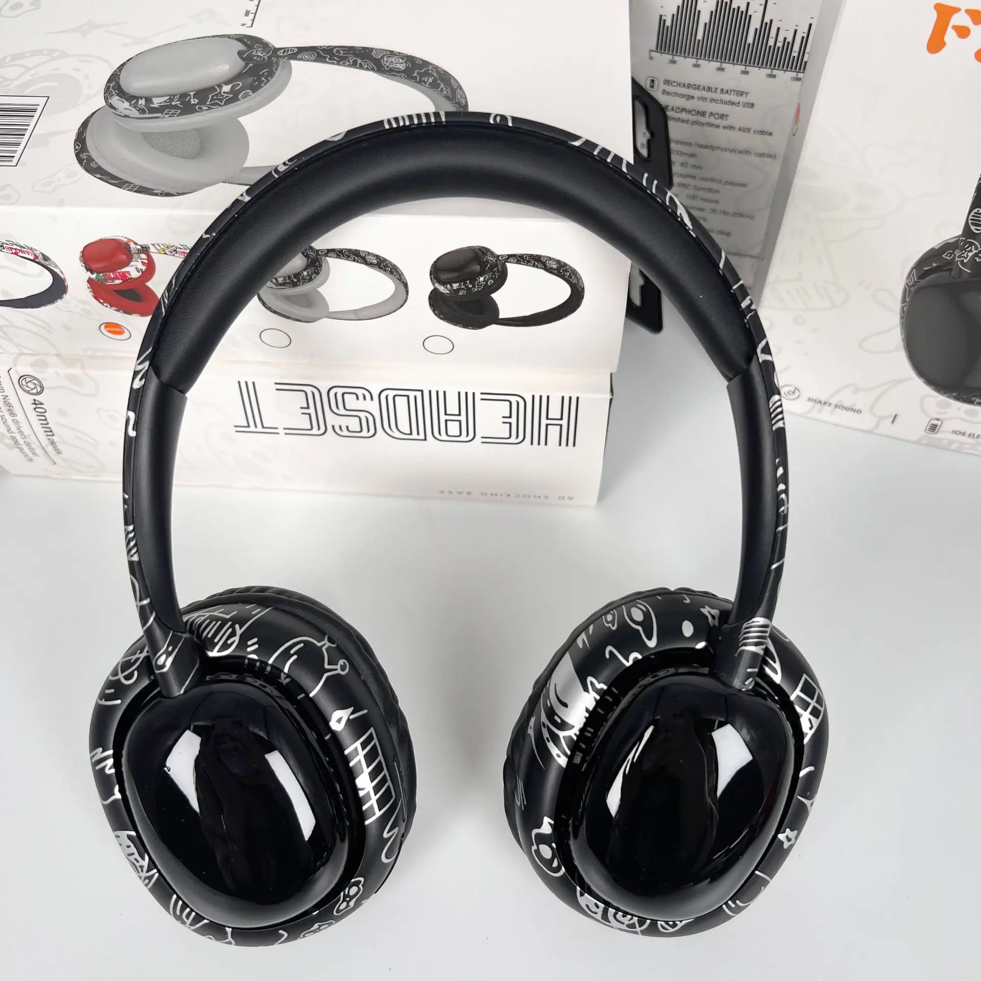Red Bluetooth Headset for Huawei Phone