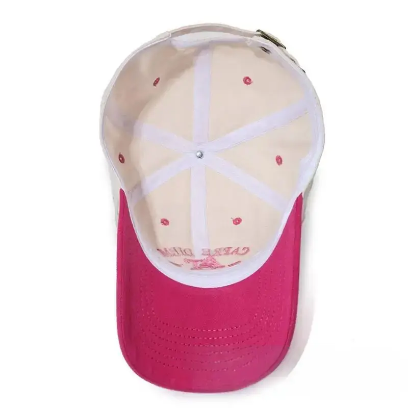Women's Pink & White CAT Diaper Hat Large - Image 10