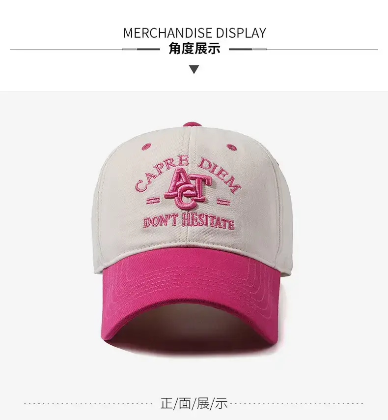 Women's Pink & White CAT Diaper Hat Large — feature 11