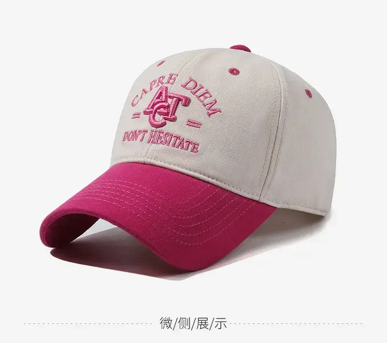 Women's Pink & White CAT Diaper Hat Large — feature 12