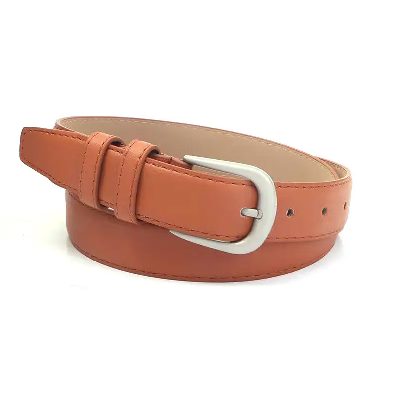 Black Leather Belt with Silver Buckle for Women — feature 11