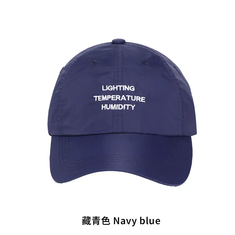 Black Light Temperature Humidity Korean Baseball Cap