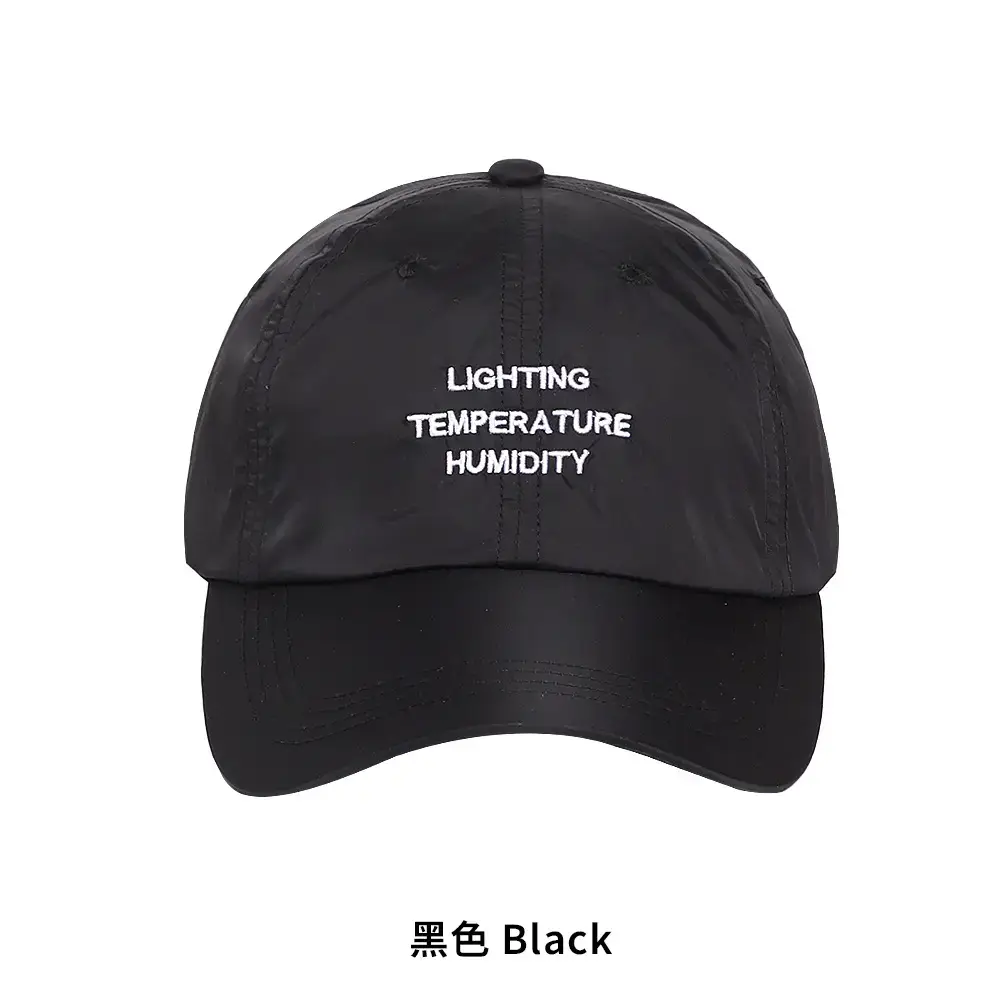Black Light Temperature Humidity Korean Baseball Cap