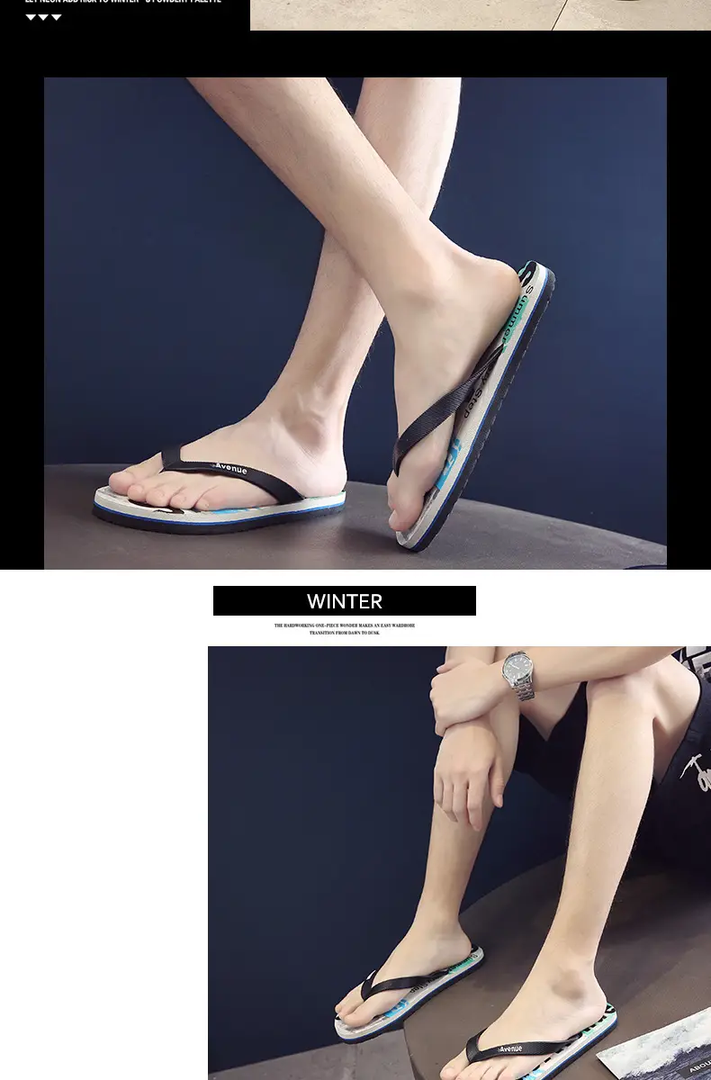 Men's Distinctive Korean Style Flip Flops Summer — feature 14