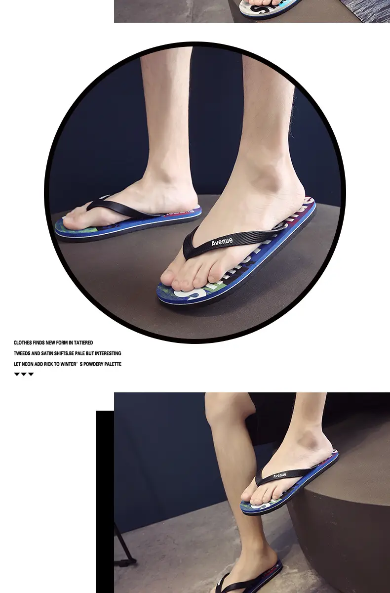 Men's Distinctive Korean Style Flip Flops Summer — feature 15