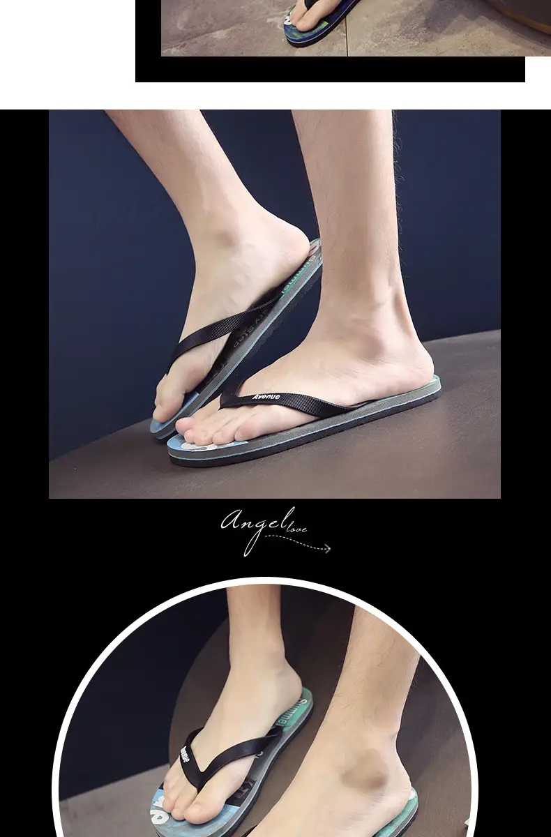 Men's Distinctive Korean Style Flip Flops Summer — feature 16