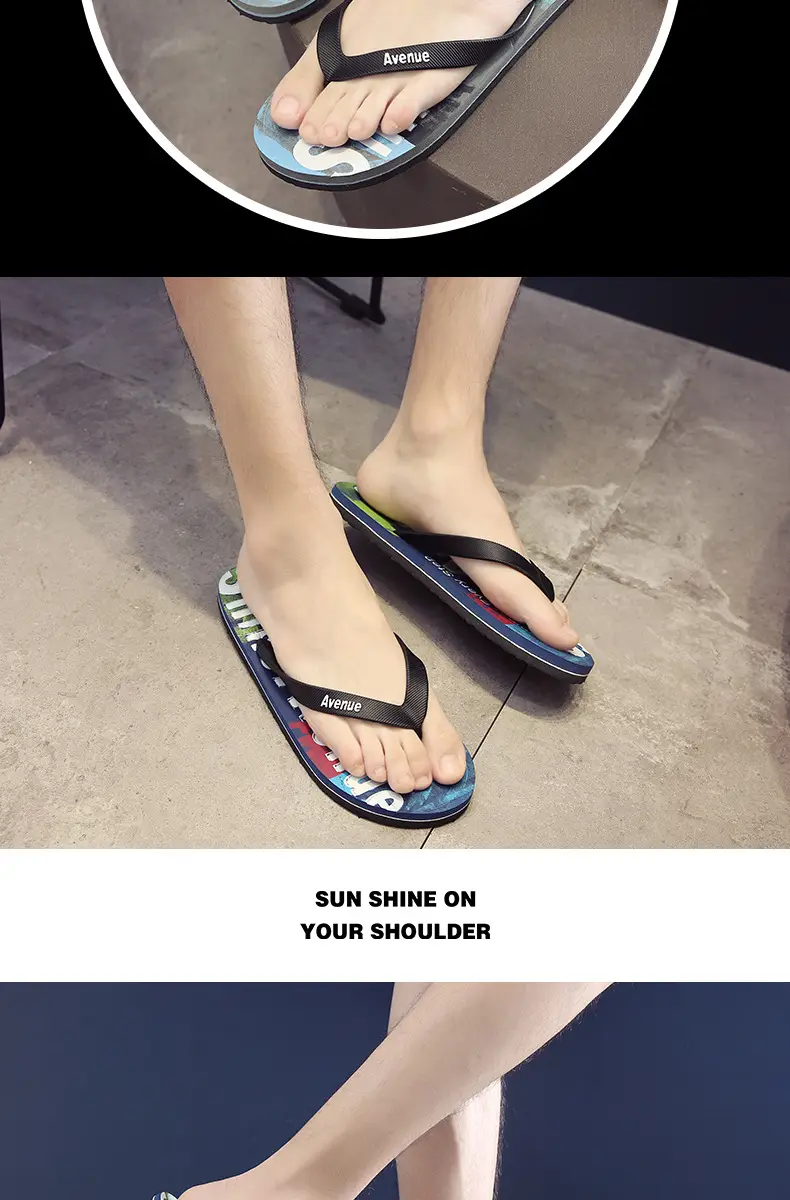 Men's Distinctive Korean Style Flip Flops Summer — feature 17