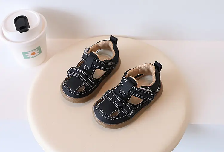 Baby Shoes Summer New Girls' Toe Sandals Machine Shoes All-match Boys' Soft Sole Toe Kick-proof Toddler Shoes — feature 10