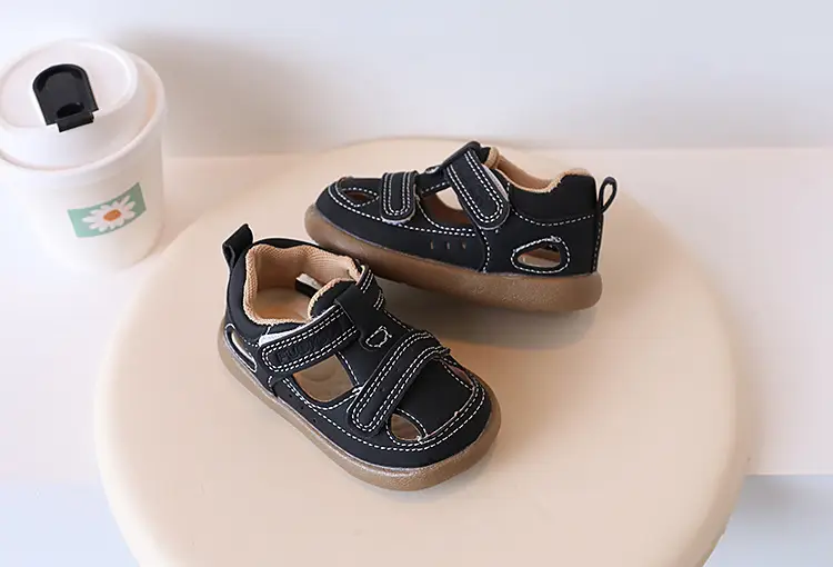 Baby Shoes Summer New Girls' Toe Sandals Machine Shoes All-match Boys' Soft Sole Toe Kick-proof Toddler Shoes — feature 11