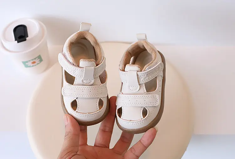 Baby Shoes Summer New Girls' Toe Sandals Machine Shoes All-match Boys' Soft Sole Toe Kick-proof Toddler Shoes — feature 13