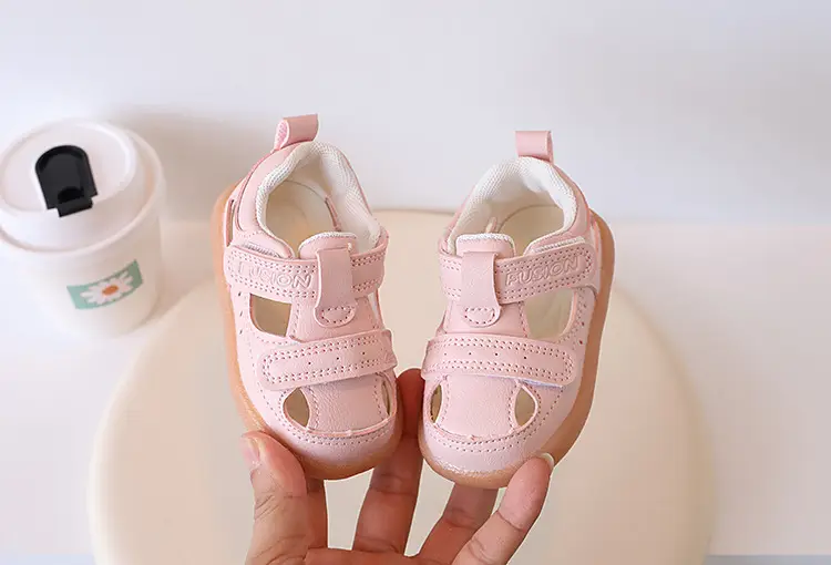 Baby Shoes Summer New Girls' Toe Sandals Machine Shoes All-match Boys' Soft Sole Toe Kick-proof Toddler Shoes — feature 6