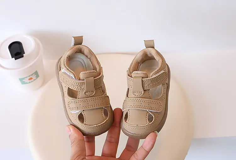 Baby Shoes Summer New Girls' Toe Sandals Machine Shoes All-match Boys' Soft Sole Toe Kick-proof Toddler Shoes — feature 7