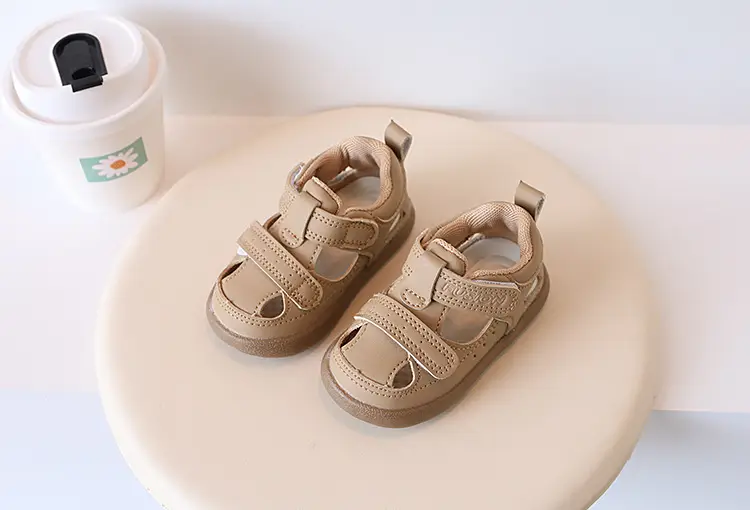 Baby Shoes Summer New Girls' Toe Sandals Machine Shoes All-match Boys' Soft Sole Toe Kick-proof Toddler Shoes — feature 8