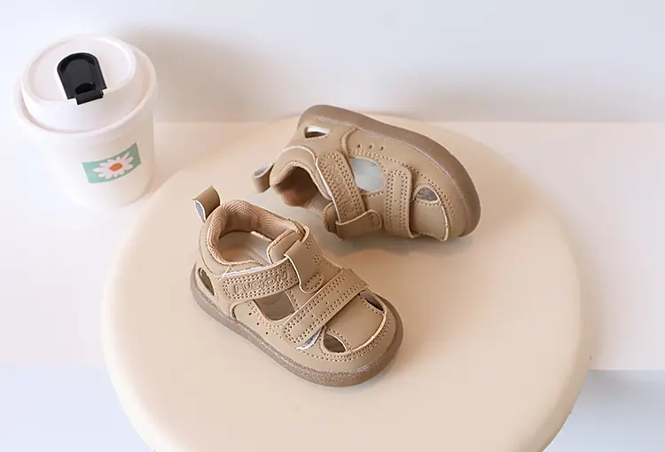 Baby Shoes Summer New Girls' Toe Sandals Machine Shoes All-match Boys' Soft Sole Toe Kick-proof Toddler Shoes — feature 9
