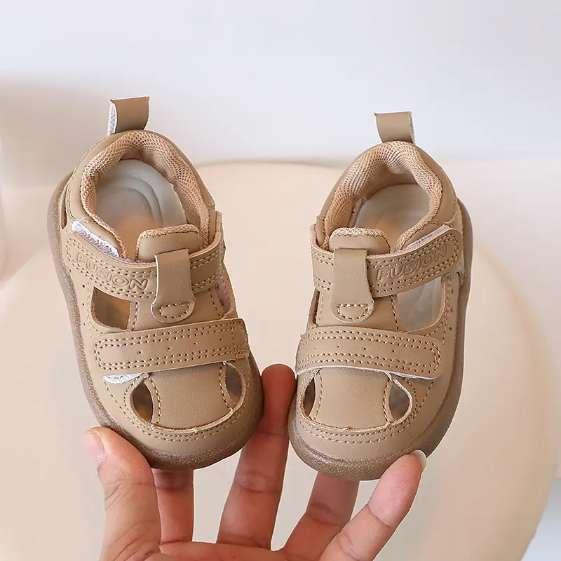 Baby Shoes Summer New Girls' Toe Sandals Machine Shoes All-match Boys' Soft Sole Toe Kick-proof Toddler Shoes - Image 4
