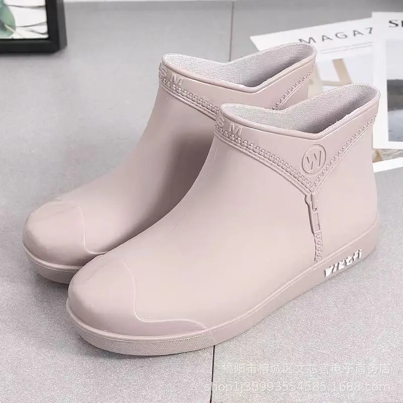 Women's Waterproof Low-Top Rain Boots Winter