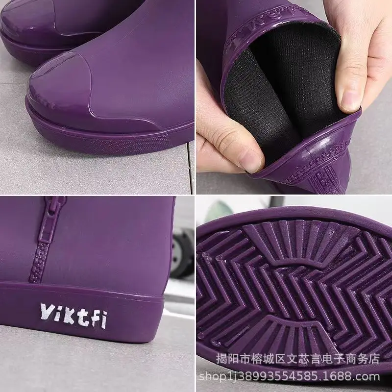 Women's Waterproof Low-Top Rain Boots Winter — feature 15