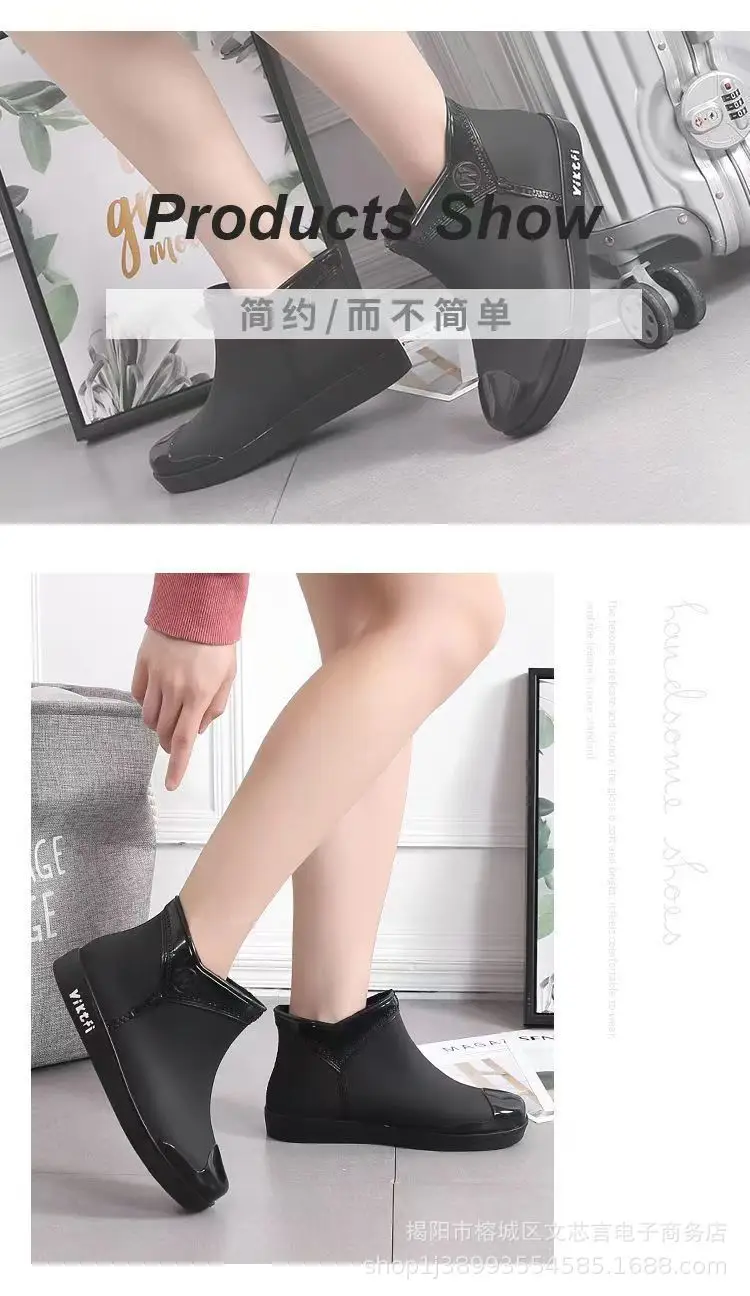 Women's Waterproof Low-Top Rain Boots Winter — feature 17