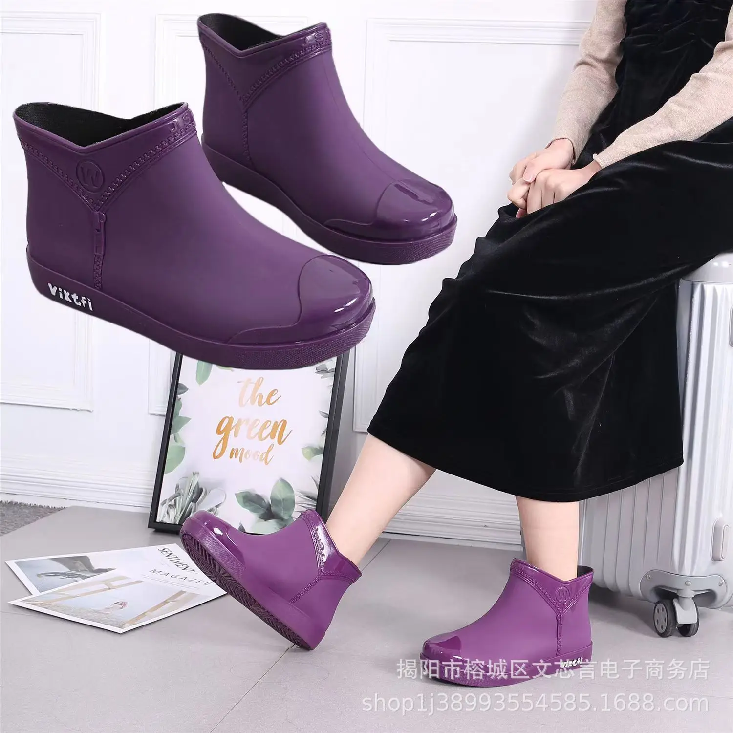 Women's Waterproof Low-Top Rain Boots Winter — feature 5