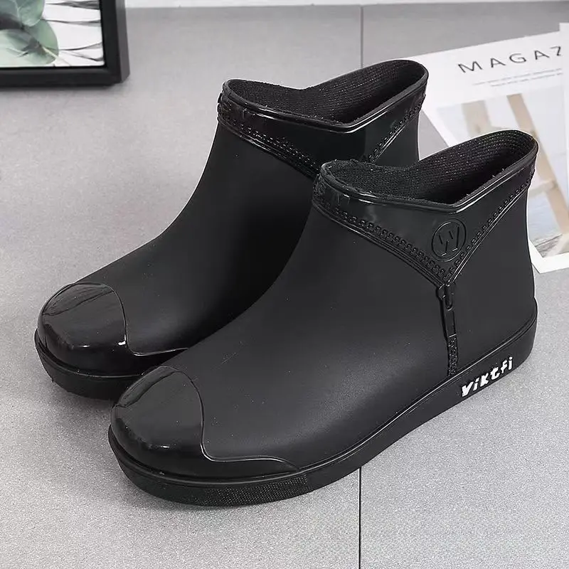 Women's Water Shoes, Low-Cut Rain Boots, Low-Top Rain Shoes for Women, Summer Waterproof Non-Slip Shoes, Spring and Autumn Women's Waterproof Shoes Wholesale