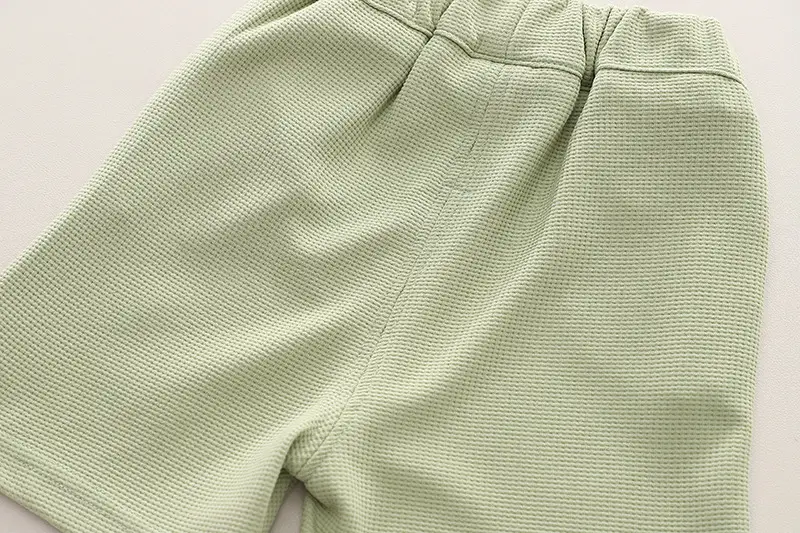 Kids Green Short Sleeve T-Shirt & Shorts Set — feature 14