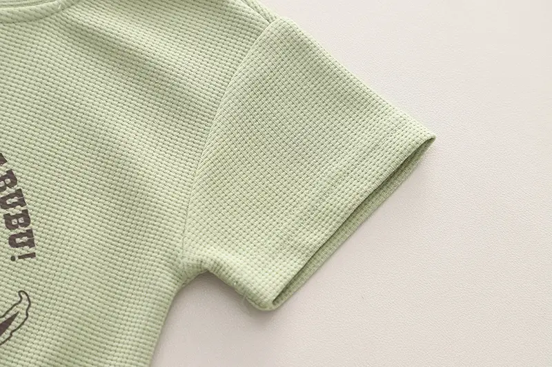Kids Green Short Sleeve T-Shirt & Shorts Set — feature 6
