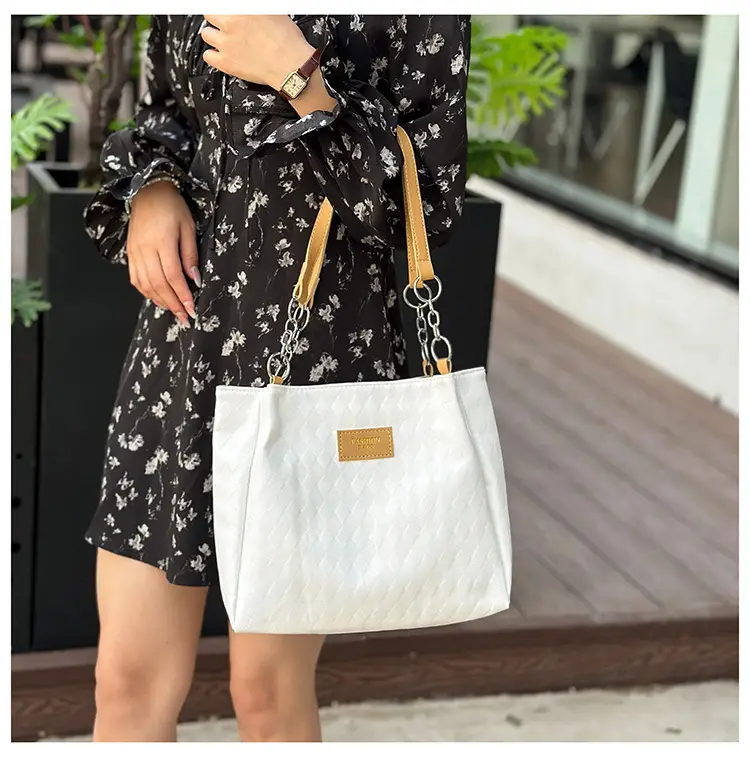 Large Capacity Women's Textured Shoulder Bag 2024 — feature 14