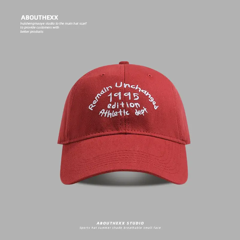 Women Red Letter Embroidered Baseball Cap - Image 8