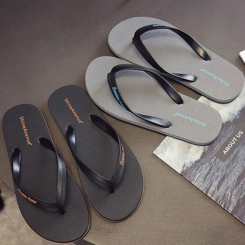 Summer fashion students casual outdoor wear seaside holiday non-slip home waterproof soft bottom simple wholesale flip-flops