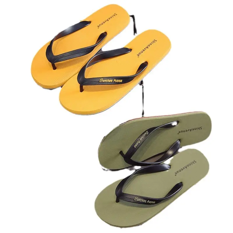 Summer fashion students casual outdoor wear seaside holiday non-slip home waterproof soft bottom simple wholesale flip-flops