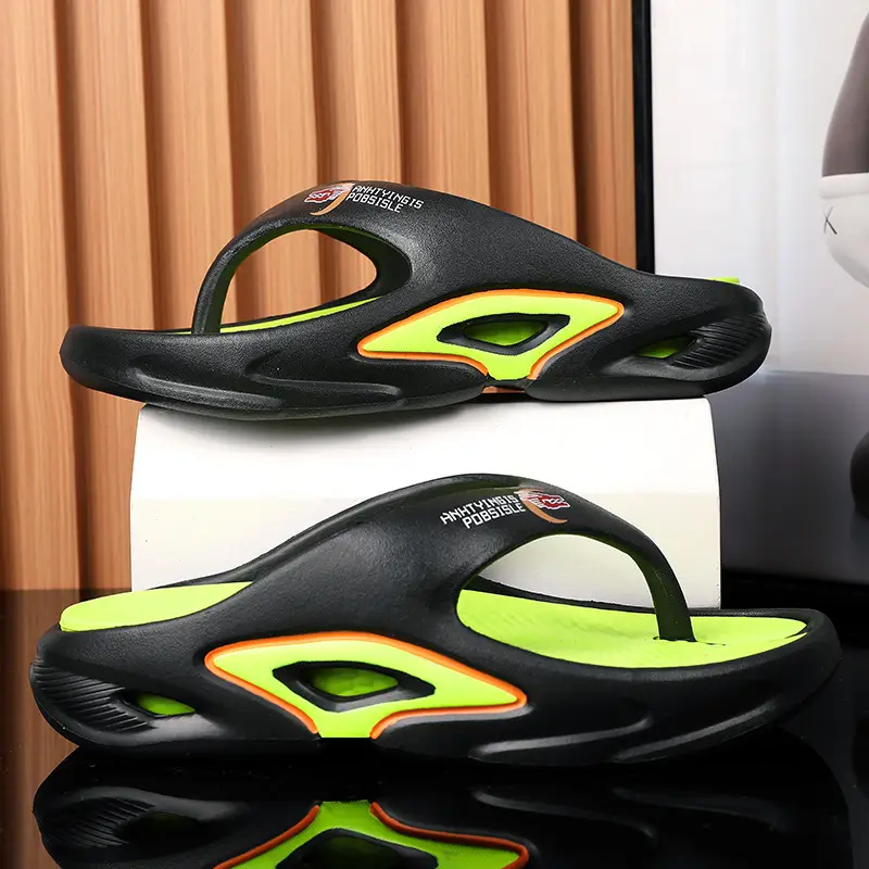 Summer Thick Sole Slip-resistant Anti-slip Flip-flops Men's Outer Wear Clip-legged EVA Slippers Couple's Personalized Beach Sandals for Men - Image 7