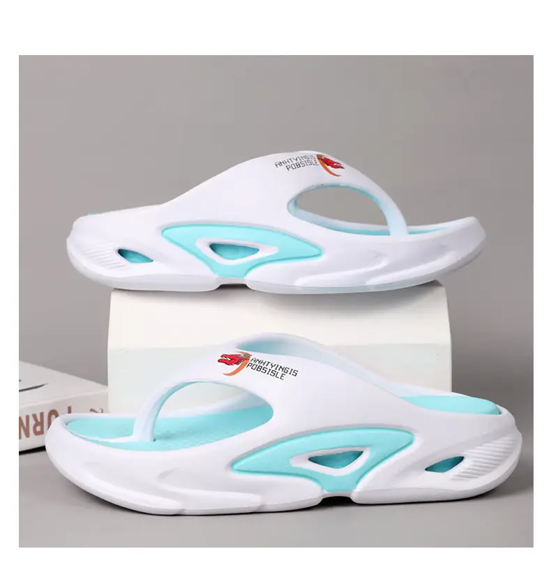 Summer Thick Sole Slip-resistant Anti-slip Flip-flops Men's Outer Wear Clip-legged EVA Slippers Couple's Personalized Beach Sandals for Men — feature 14