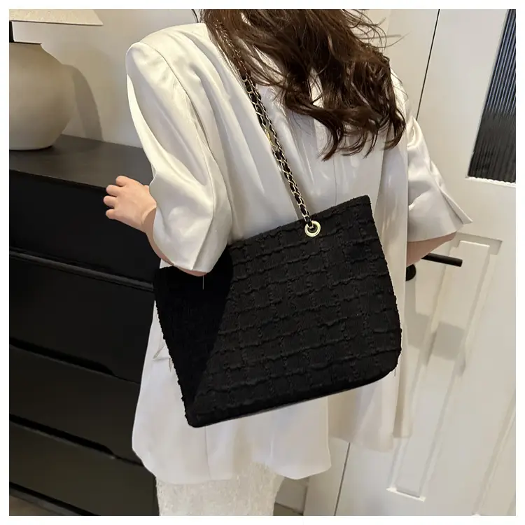 White Lace Chain Tote Bag for Women Spring Summer — feature 18