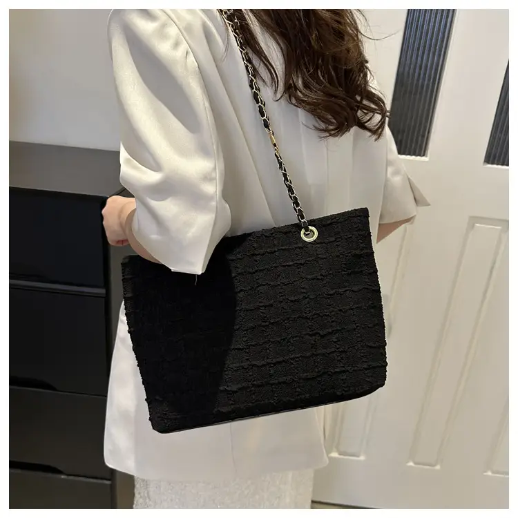 White Lace Chain Tote Bag for Women Spring Summer — feature 20