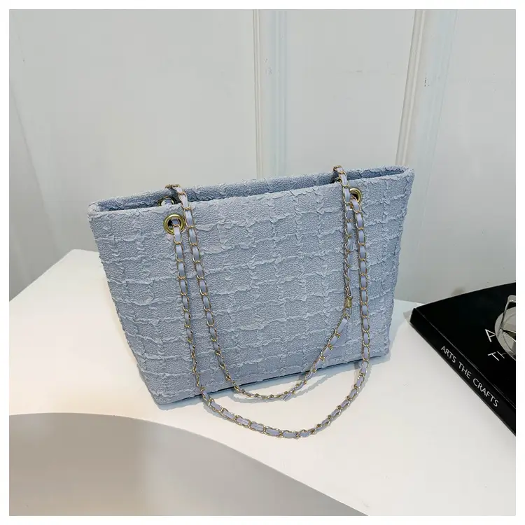 White Lace Chain Tote Bag for Women Spring Summer — feature 23