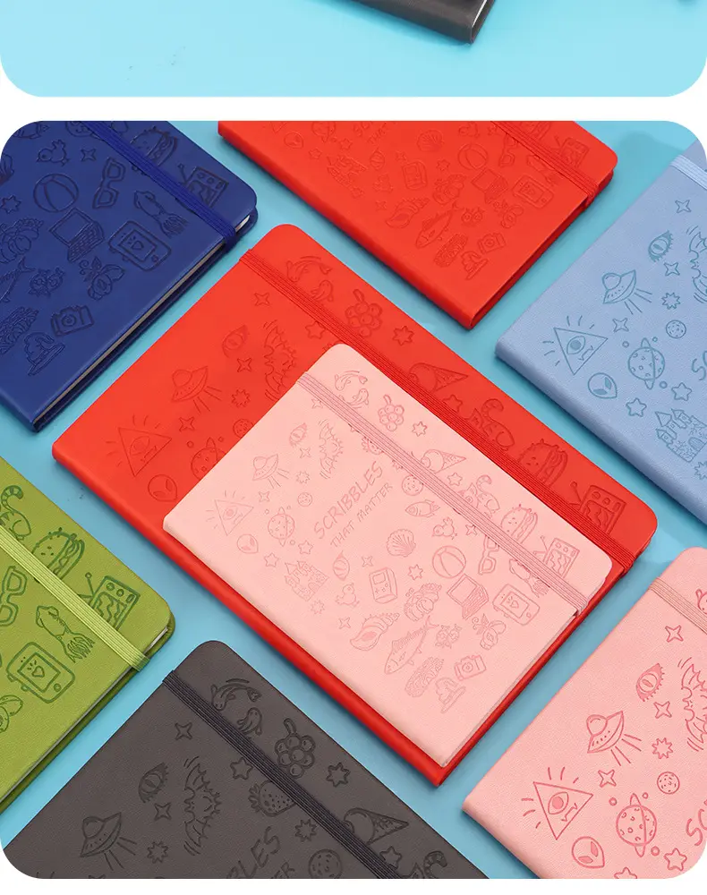 A5 Stamped Cartoon Notebook with Strap & Lock — feature 18