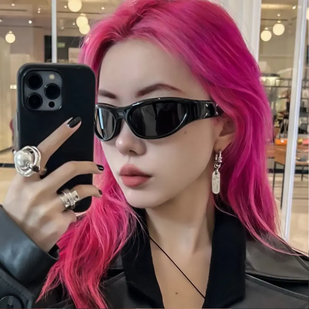 Women's Windproof Mountaineering Sunglasses Black Anti-UV