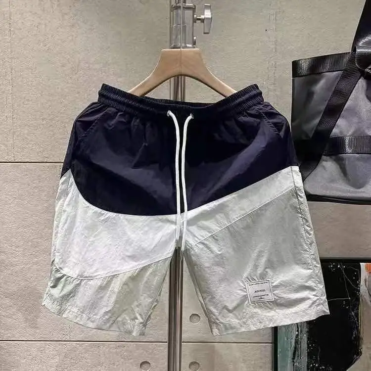 Men Cotton Shorts Navy White Grey Summer Wear - Image 3