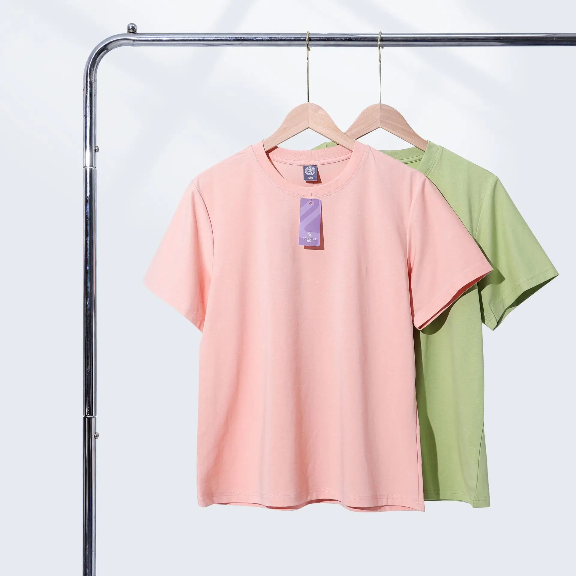Men Cotton Tan Crewneck T-Shirt Short Sleeve - Image 15
