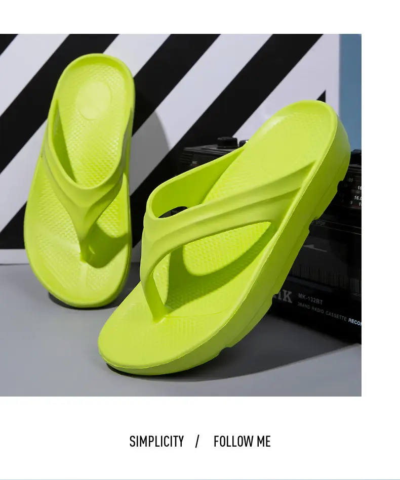 Cross-border flip-flops men's EVA thick-soled slippers summer couples flip-flops simple flip-flops beach shoes wholesale — feature 37