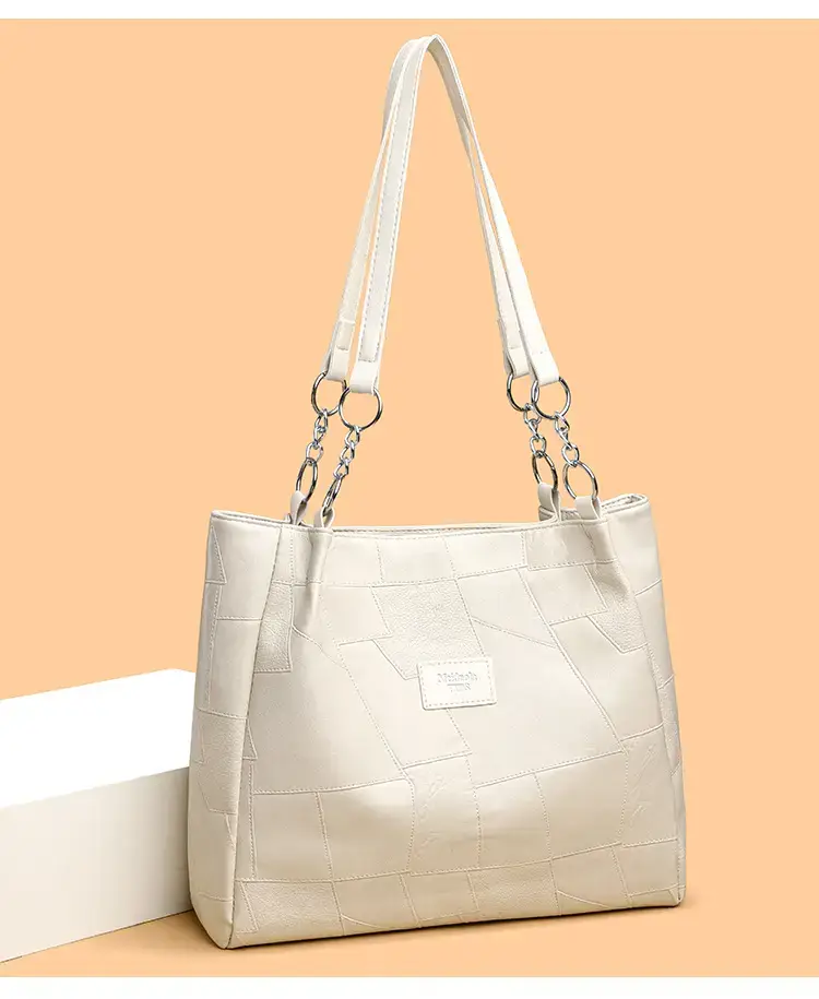 Black PU Leather Shoulder Bag for Women College Student — feature 10