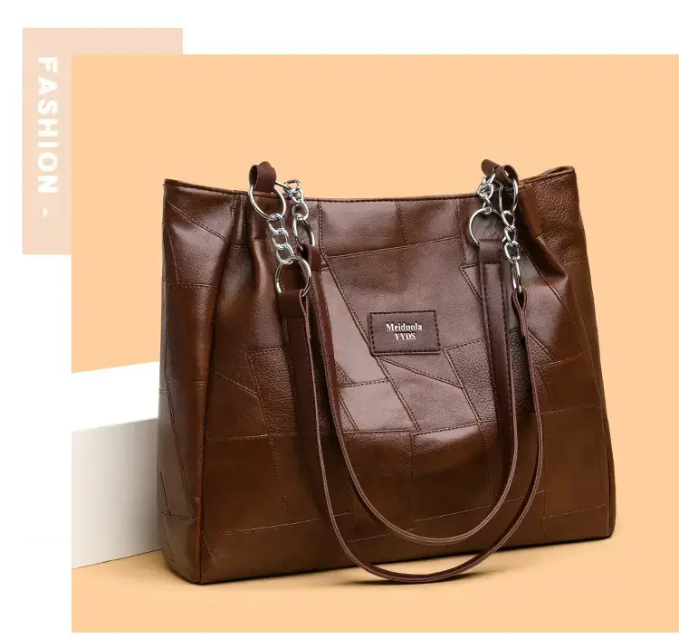 Black PU Leather Shoulder Bag for Women College Student — feature 11