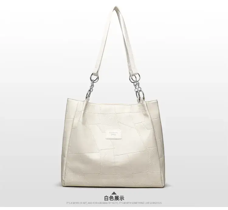 Black PU Leather Shoulder Bag for Women College Student — feature 26